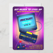 Videospiel-Geburtstagsfeier Einladung (Vorderseite)