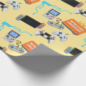 Videospiel Geschenkpapier (Ecke)