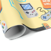 Videospiel Geschenkpapier (Rolleneckpunkt)
