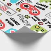 Videospiel Geschenkpapier (Ecke)