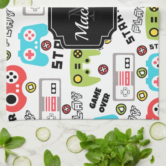 Videospiel Geschirrtuch (Gefaltet)