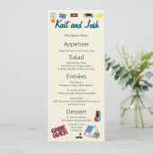 Videospiel-Hochzeit Menükarte (Stehend Vorderseite)