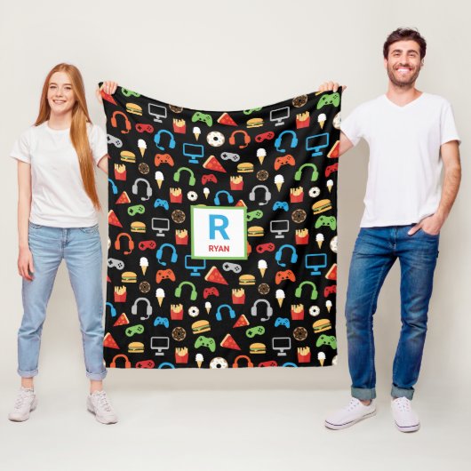 Videospiel-Imbiss-Party scherzt den Fleecedecke (Beispiel)