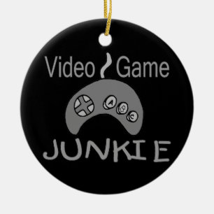 Videospiel-Junkie Keramik Ornament