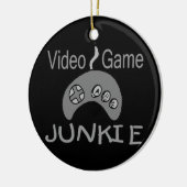 Videospiel-Junkie Keramik Ornament (Links)
