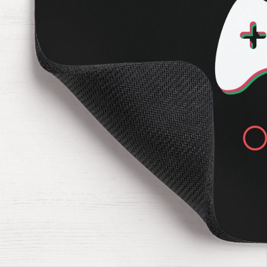 Videospiel-Kontrolleur, ließ uns spielen, rote u. Mousepad (Ecke)