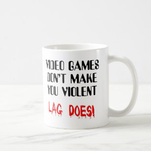 Videospiel-Lag-Gewalt Lustiger Becher Kaffeetasse