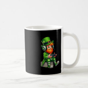 Videospiel Leprechaun St Patricks Day Gamer Kinder Kaffeetasse