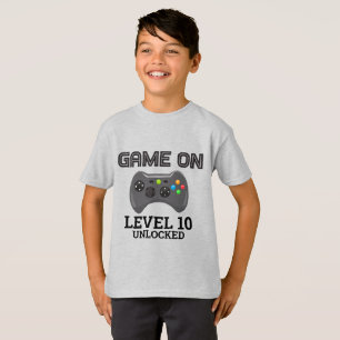 Videospiel Level Up Controller Geburtstags-Shirt T-Shirt