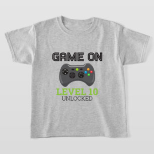 Videospiel Level Up Controller Geburtstags-Shirt T-Shirt