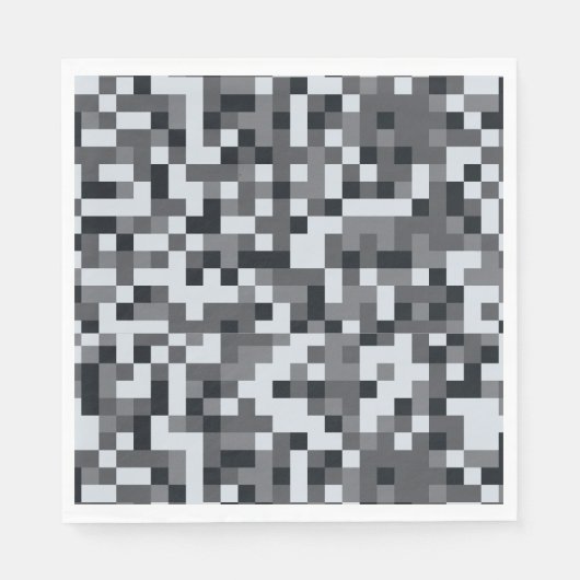 Videospiel Level Up Pixel Geburtstagsfeier Serviette (Vorderseite)