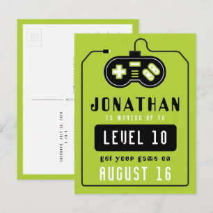Videospiel-LKW-Geburtstagspostkarte Postkarte