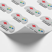 Videospiel-Meister Geschenkpapier (Ecke)