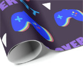Videospiel-Muster Spieleliebhaber Geschenkpapier (Rolleneckpunkt)