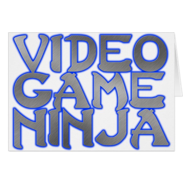 VIDEOSPIEL NINJA (blau) (Vorderseite (Horizontal))