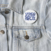 VIDEOSPIEL NINJA (blau) Button (Beispiel)