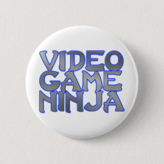 VIDEOSPIEL NINJA (blau) Button