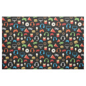 Videospiel-Party scherzt Gamer-Imbiss-Muster Stoff (Fat Quarter (45,7 x 55,9 cm))
