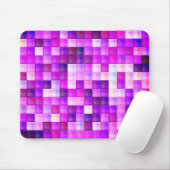 Videospiel-Pixel rosa Quadratmuster Mousepad (Mit Mouse)