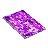 Videospiel-Pixel-Rosa-Quadratmuster Notizblock (Rechte Seite)