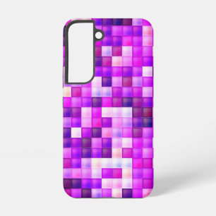 Videospiel-Pixel Rosa Quadratmuster Samsung Galaxy Hülle