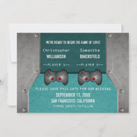 Videospiel Save the Date einladen, Aquamarin