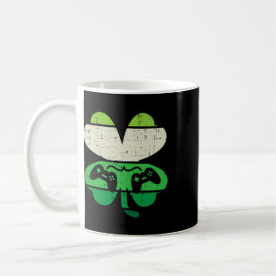Videospiel Shamrock Retro St. Patricks Tag Jungen Kaffeetasse