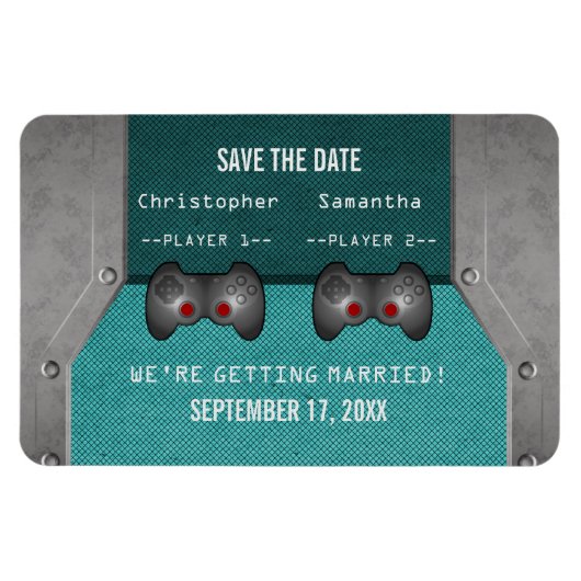 Videospiel Speichern Sie das Datumsfenster, Aquama Magnet (Horizontal)