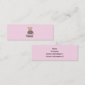 Videospiel-Spieler-Bär Mini Visitenkarte (Vorne/Hinten)