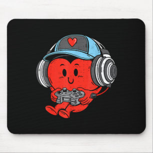 Videospiel-Spieler-Herz Valentinstag Gaming-Jungs Mousepad
