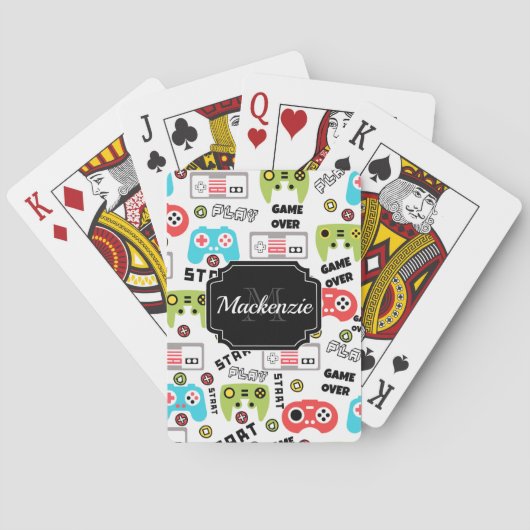 Videospiel Spielkarten (Rückseite)