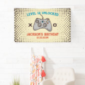 Videospiel-Spielstand Ungesperrter Gamer Boy Männe Banner (Insitu)