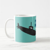 Videospiel Submariner Flaggen-Tasse Kaffeetasse (Links)