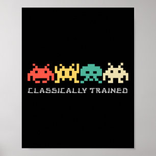 Videospiel-Vintager Retro-Gaming-Arcade 80er 1 Poster