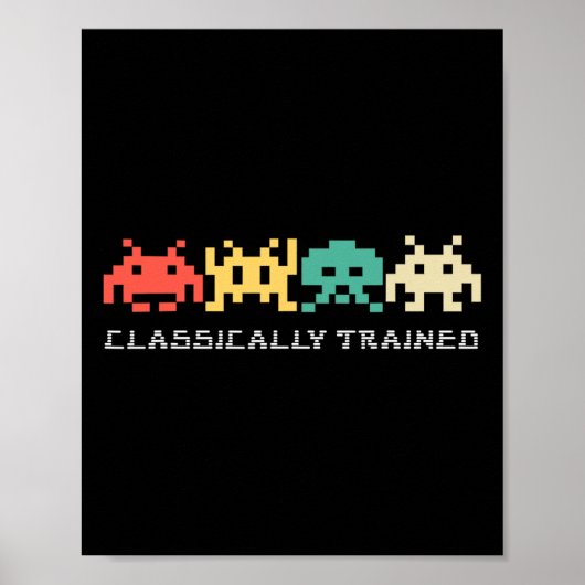 Videospiel-Vintager Retro-Gaming-Arcade 80er 1 Poster (Vorne)
