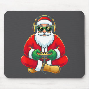 Videospiel-Weihnachtsmann-Weihnachten-Gamer-Jungen Mousepad