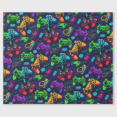 Videospielcontroller einfach nur geschenkpapier (Flach)