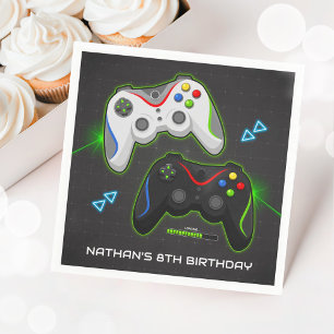 Videospielcontroller Geburtstagsparty Gamer Serviette