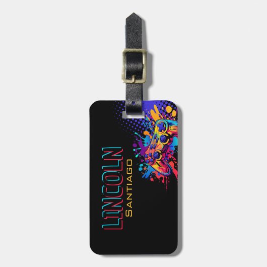 Videospielcontroller Gepäckanhänger (Vorderseite vertikal)