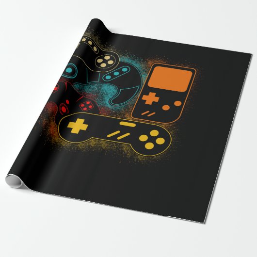 Videospielcontroller Geschenkpapier (Ungerollt)