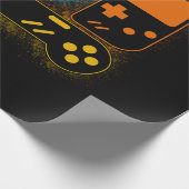 Videospielcontroller Geschenkpapier (Ecke)