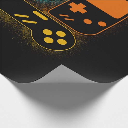 Videospielcontroller Geschenkpapier (Ecke)