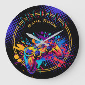 Videospielcontroller Große Wanduhr (Vorderseite)