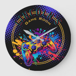 Videospielcontroller Große Wanduhr