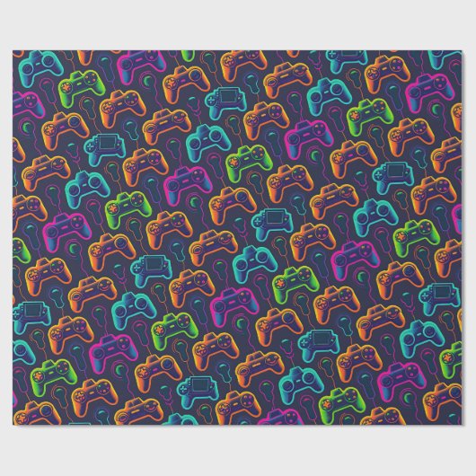 Videospielcontroller im Nu Geschenkpapier (Flach)