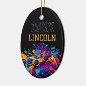 Videospielcontroller Keramik Ornament (Links)