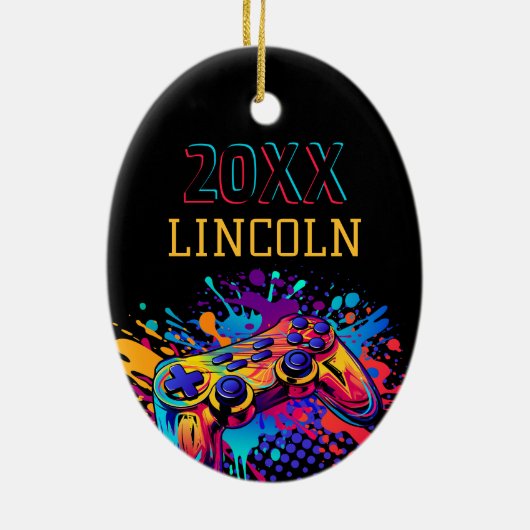 Videospielcontroller Keramik Ornament (Hinten)