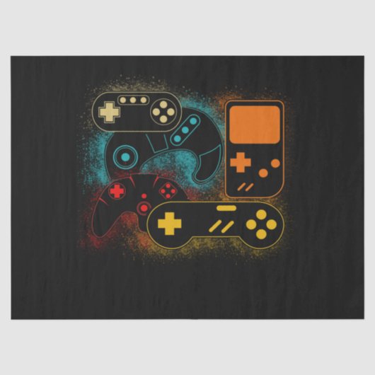 Videospielcontroller Seidenpapier (Vorderseite)