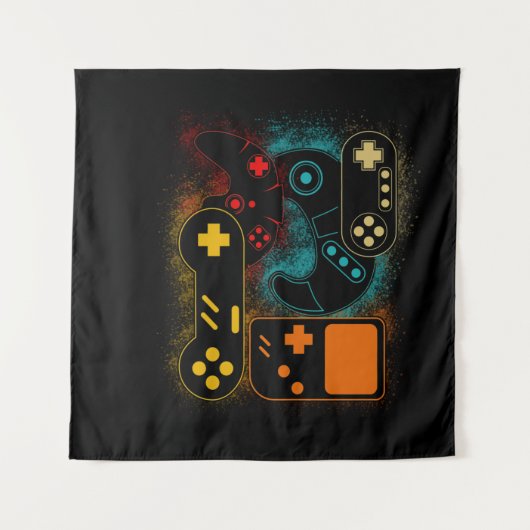 Videospielcontroller Wandteppich (Vorderseite (Horizontal))