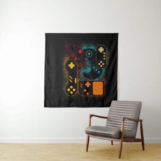 Videospielcontroller Wandteppich (Beispiel (Horizontal))